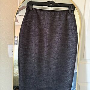 Apt. 9 Charcoal Metallic Pencil Skirt